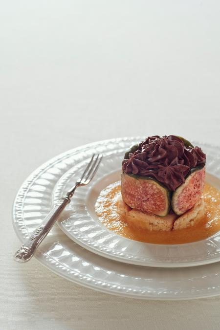 Nouvelle cuisine. Delicious plate ready