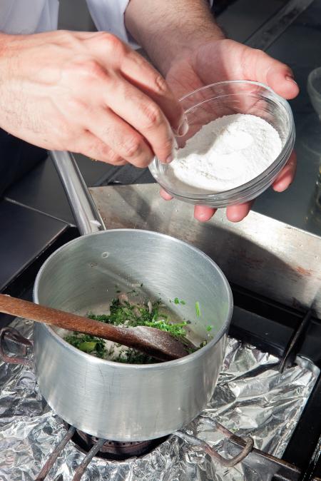 Nouvelle cuisine. Delicious plate ready