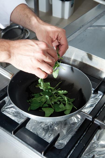 Nouvelle cuisine. Delicious plate ready