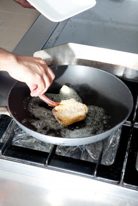 Nouvelle cuisine. Delicious plate ready