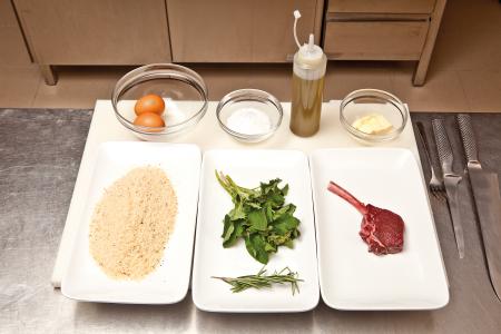 Nouvelle cuisine. Delicious plate ready