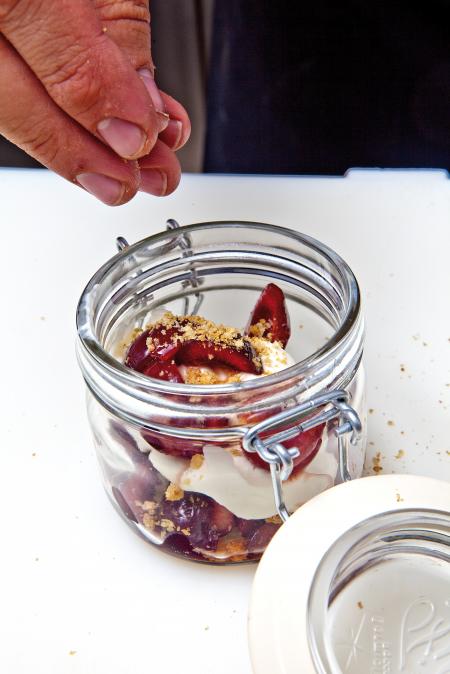 Nouvelle cuisine. Delicious plate ready