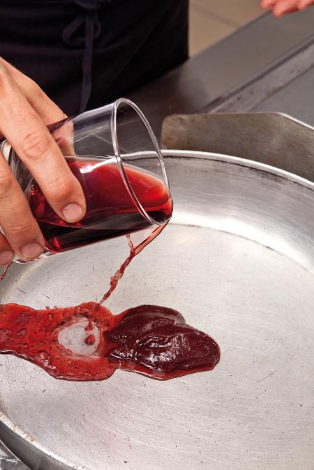 Nouvelle cuisine. Delicious plate ready