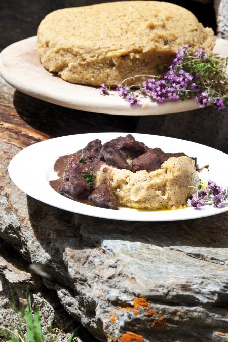 Nouvelle cuisine. Delicious plate ready