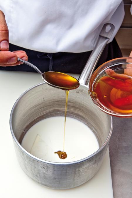 Nouvelle cuisine. Delicious plate ready