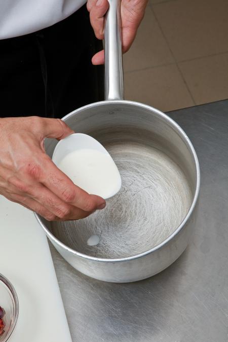 Nouvelle cuisine. Delicious plate ready