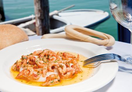 Nouvelle cuisine. Delicious plate ready