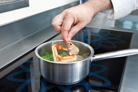 Nouvelle cuisine. Delicious plate ready