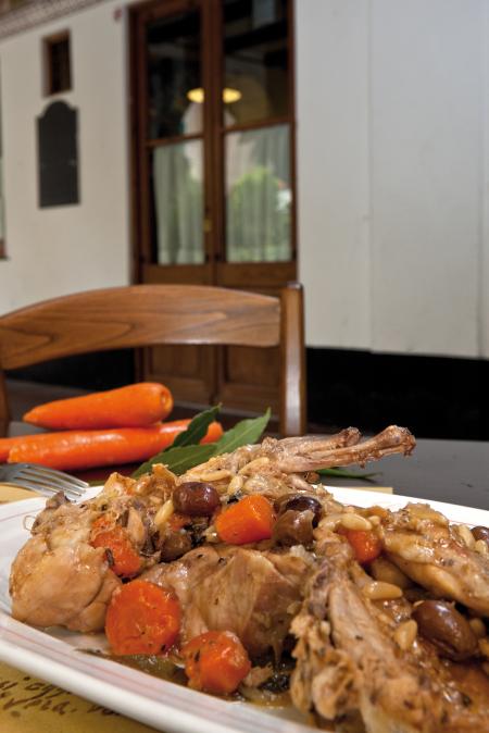 Nouvelle cuisine. Delicious plate ready