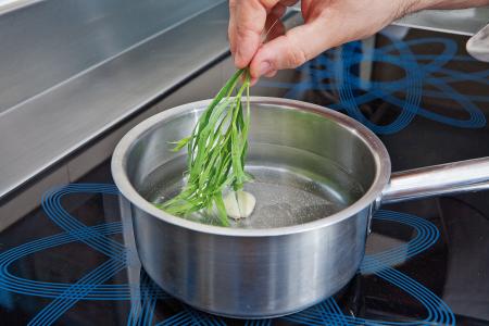 Nouvelle cuisine. Delicious plate ready