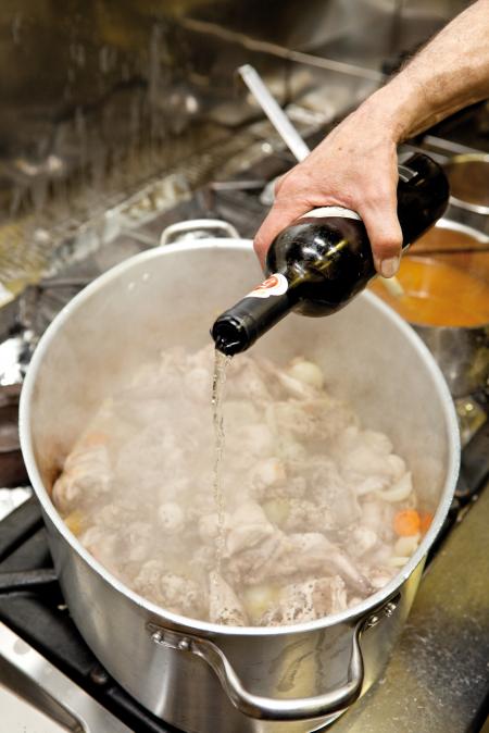 Nouvelle cuisine. Delicious plate ready