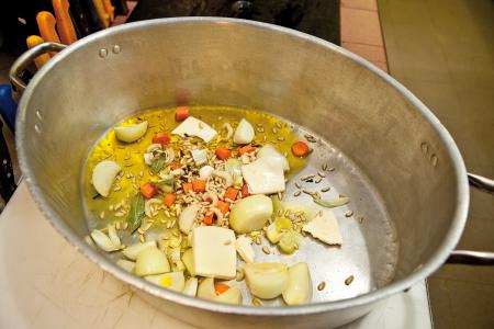 Nouvelle cuisine. Delicious plate ready