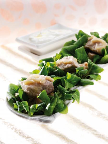 Nouvelle cuisine. Delicious plate ready