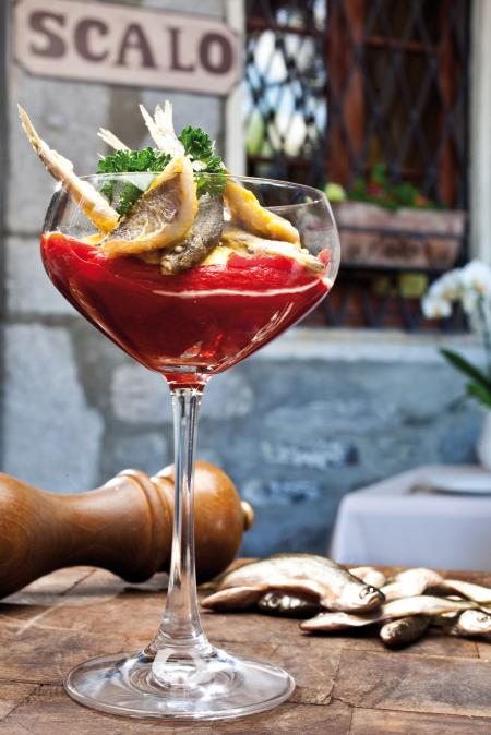 Nouvelle cuisine. Delicious plate ready