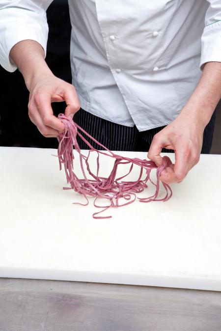 Nouvelle cuisine. Delicious plate ready