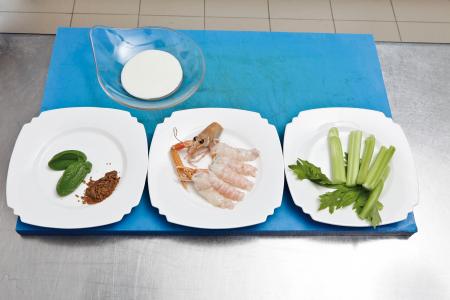 Nouvelle cuisine. Delicious plate ready