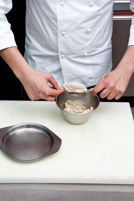 Nouvelle cuisine. Delicious plate ready