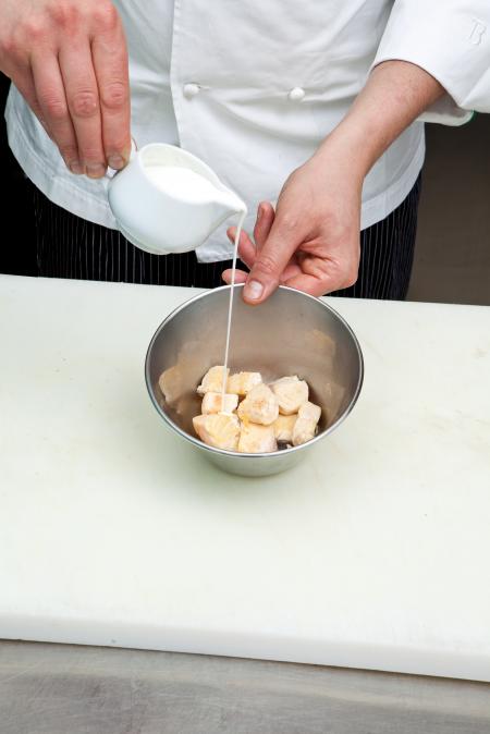 Nouvelle cuisine. Delicious plate ready