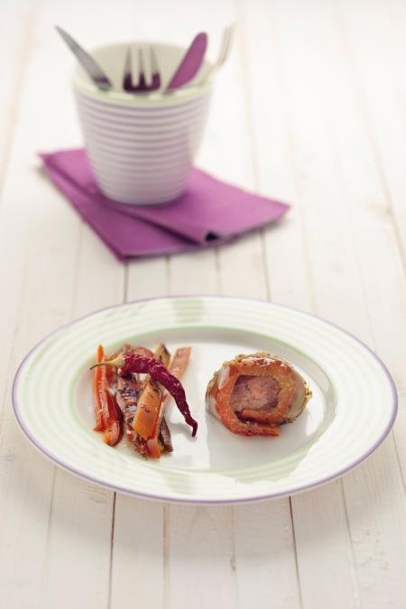 Nouvelle cuisine. Delicious plate ready