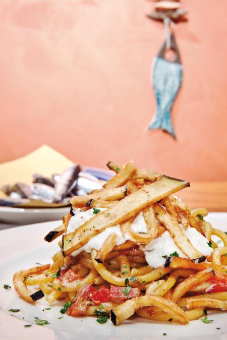 Nouvelle cuisine. Delicious plate ready