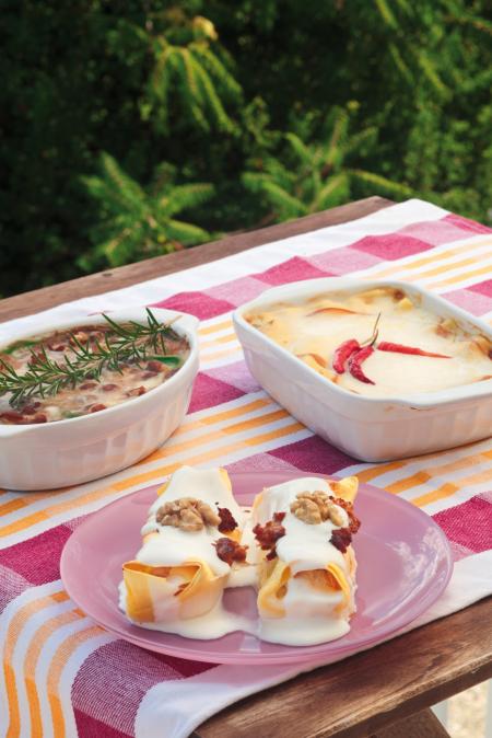 Nouvelle cuisine. Delicious plate ready