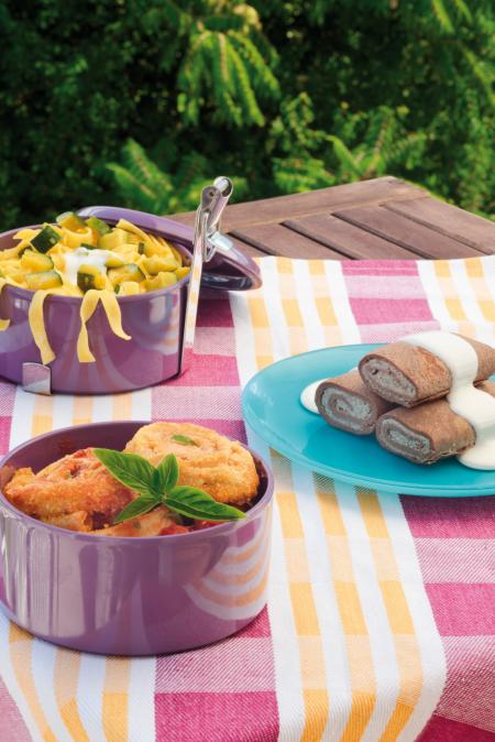 Nouvelle cuisine. Delicious plate ready