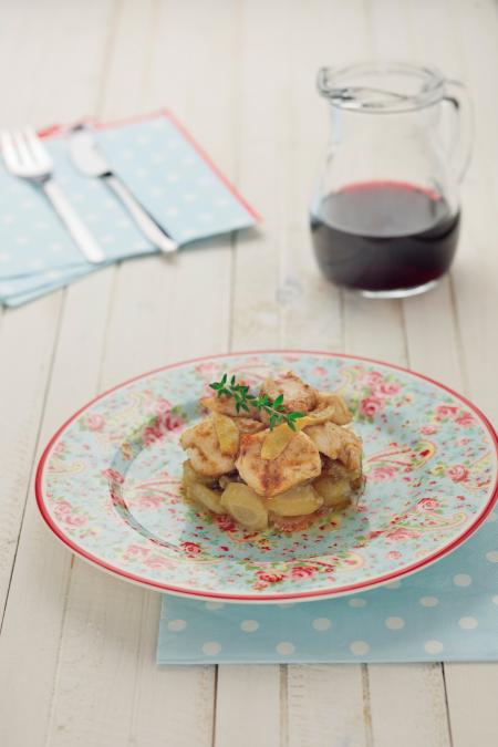 Nouvelle cuisine. Delicious plate ready