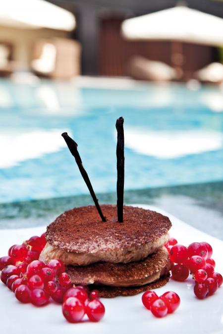 Nouvelle cuisine. Delicious plate ready