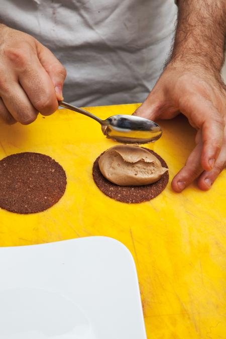 Nouvelle cuisine. Delicious plate ready