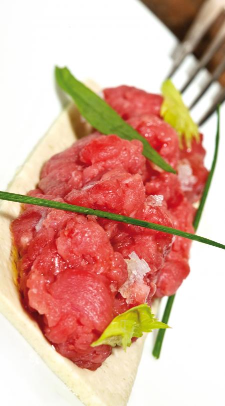 Nouvelle cuisine. Delicious plate ready