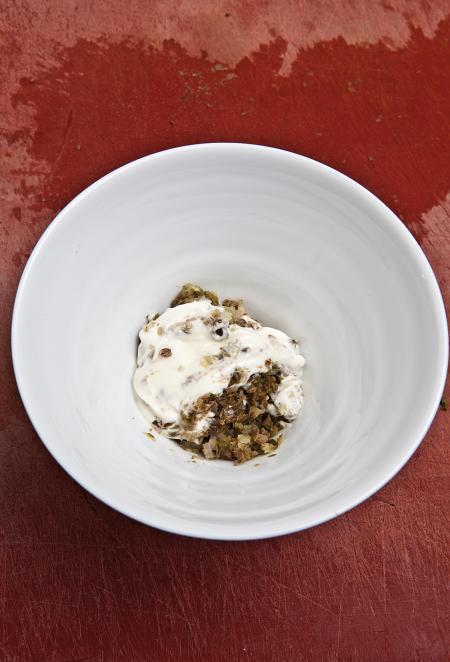 Nouvelle cuisine. Delicious plate ready