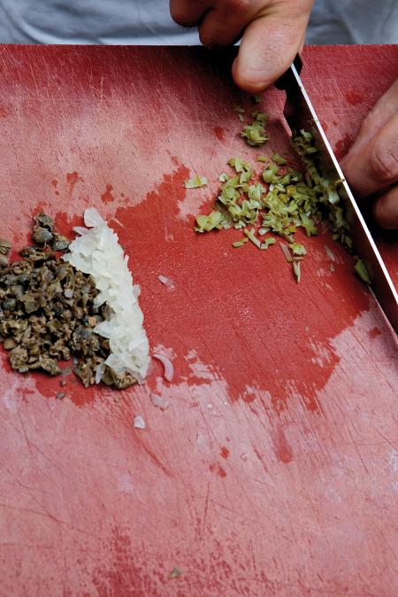 Nouvelle cuisine. Delicious plate ready