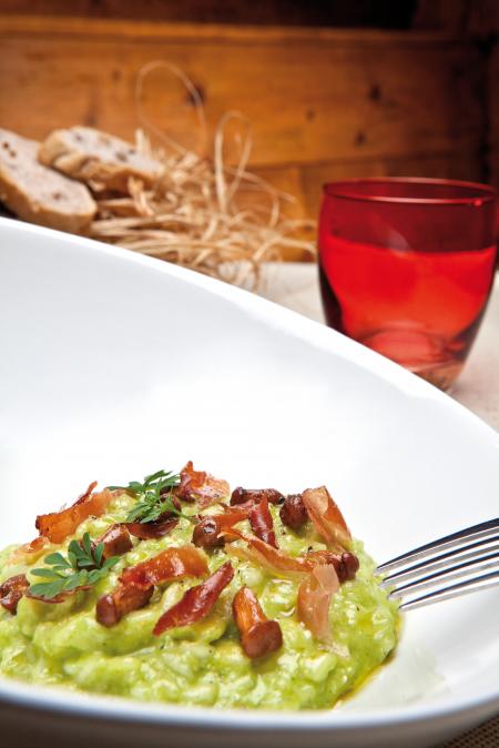 Nouvelle cuisine. Delicious plate ready