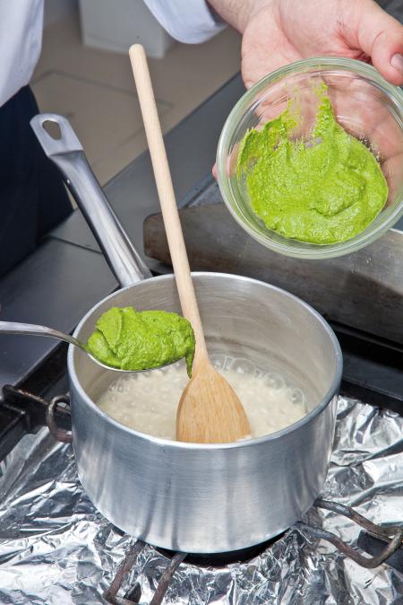 Nouvelle cuisine. Delicious plate ready