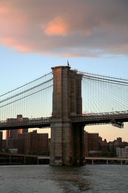 NY Bridge at Sunset