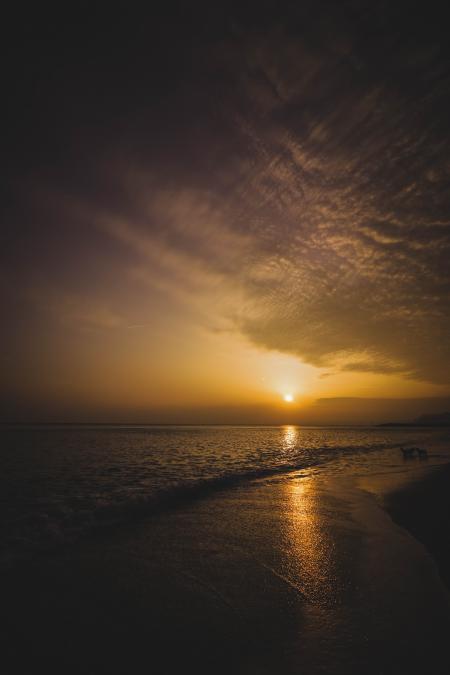 Ocean Horizon during Sunset in Landscape Photography