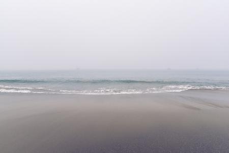 Ocean Waves on Beach Side