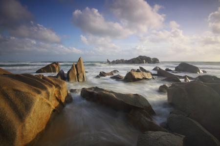 Ocean With Rock Formation