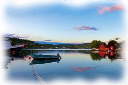 Oil painting of the Shore