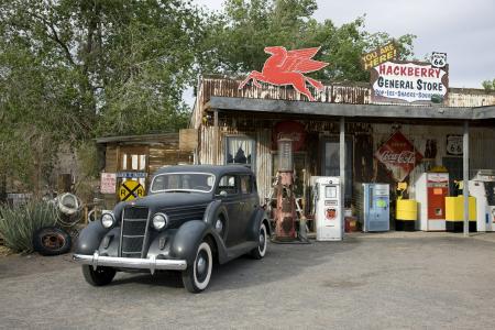 Old Car at the Store