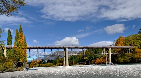 Old Lower Shotover Bridge. Queenstown. NZ