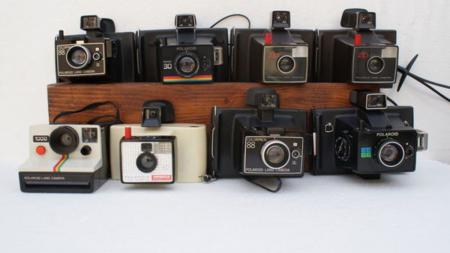 Old polaroid camera