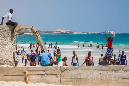 On foot patrol in Mogadishu with an AMISOM Formed Police Unit 18