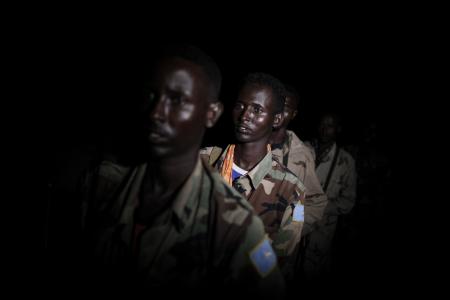On night operations with the African Union Mission in Somalia 09