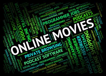 Online Movies Represents World Wide Web And Cinema