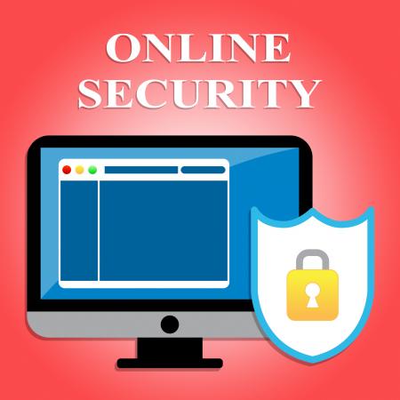 Online Security Shows Web Site And Communication