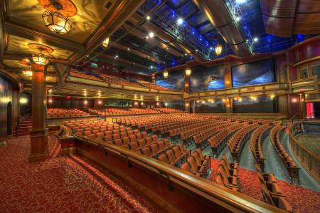 Orange Chairs Inside Theater Room