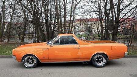 Orange Chevrolet El Camino