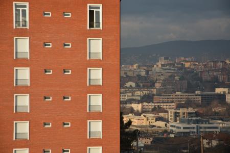 Orange Concrete Building