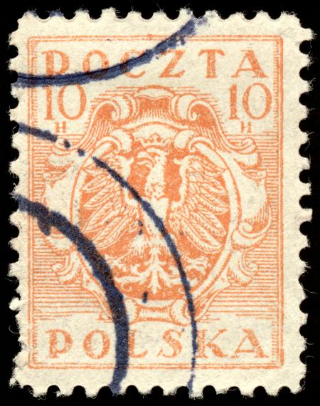 Orange Eagle Crest Stamp